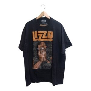 Women's Lizzo Concert Tour Graphic T Shirt Tee Short Sleeve Black Size 2X
